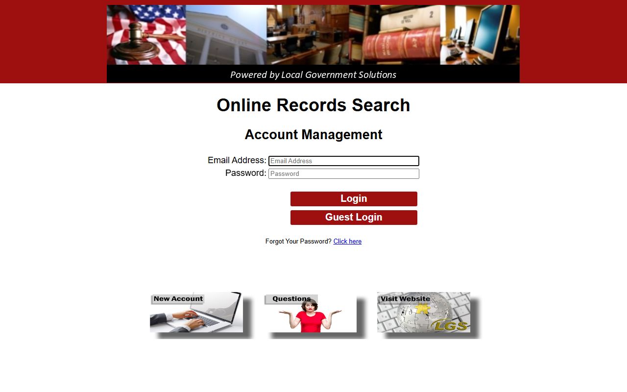 DeWitt County court records after arrest Local Government Solutions search